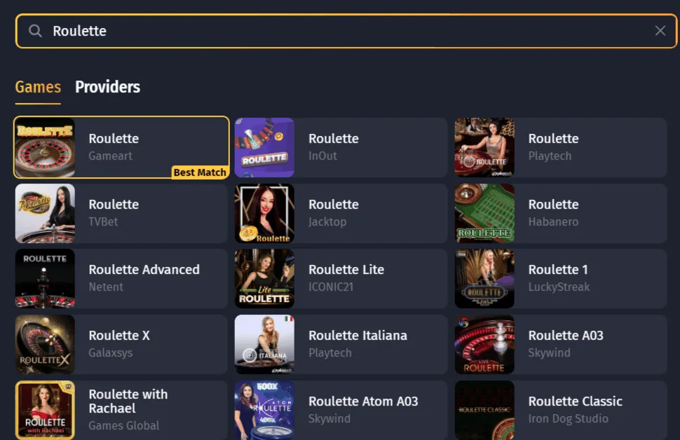 Roulette Spiele in ausländischen Online Casinos Roulette Auswahl in Ausländische Online Casinos